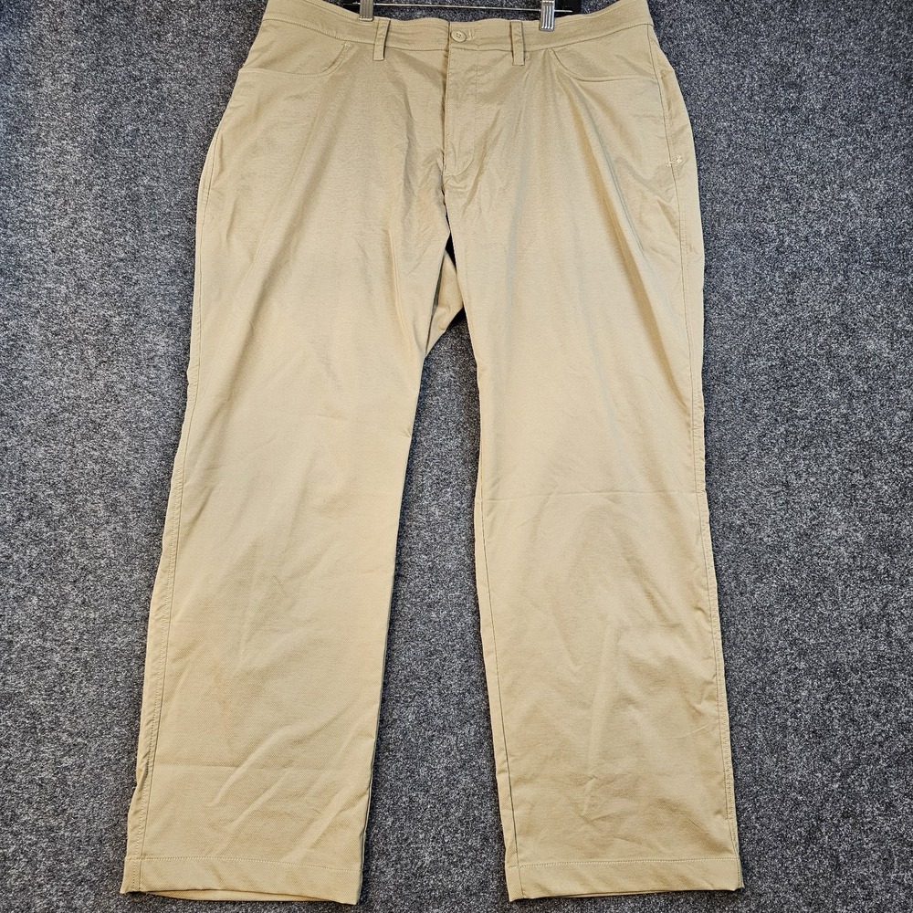 Under Armour Golf Pants Mens 40x30 Khaki Performance Stretch Athletic Casual